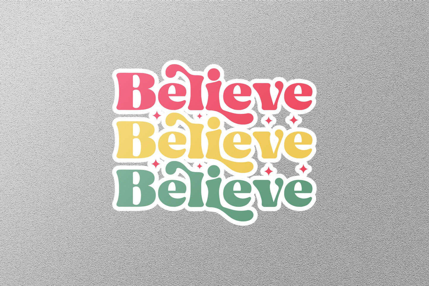 Wholesale Believe Christmas Sticker