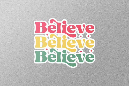 Believe Christmas Sticker