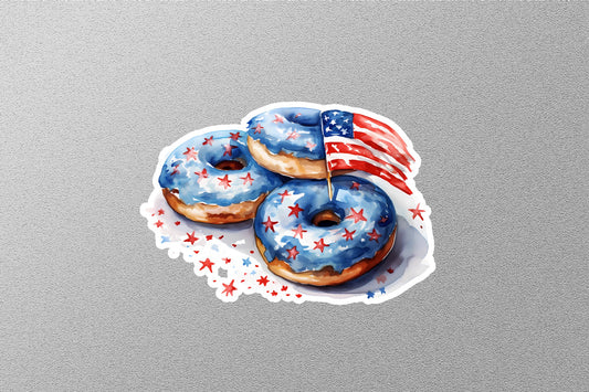 American Flag Do Nuts Sticker