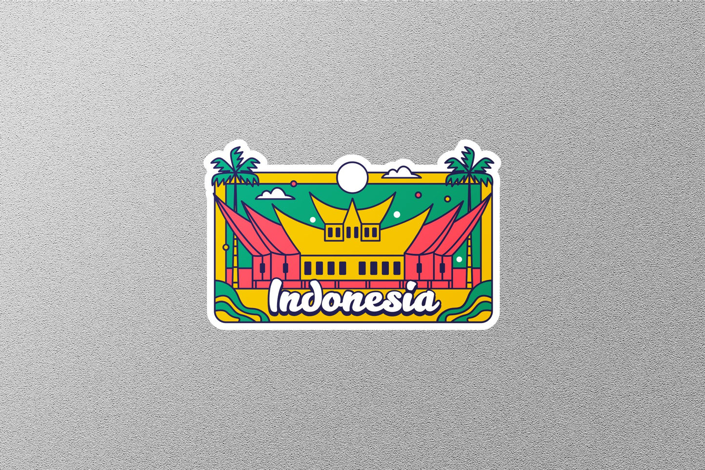 Wholesale Indonesia Travel Sticker