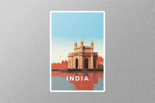 Wholesale Vintage India 3 Travel Sticker