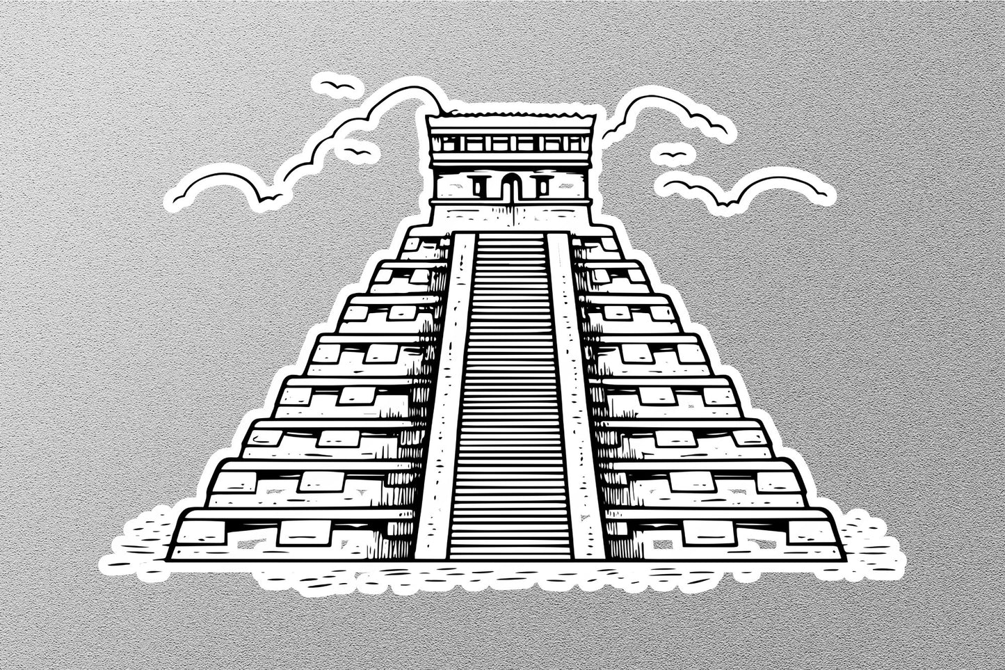 Wholesale Mayan Temple Travel Sticker