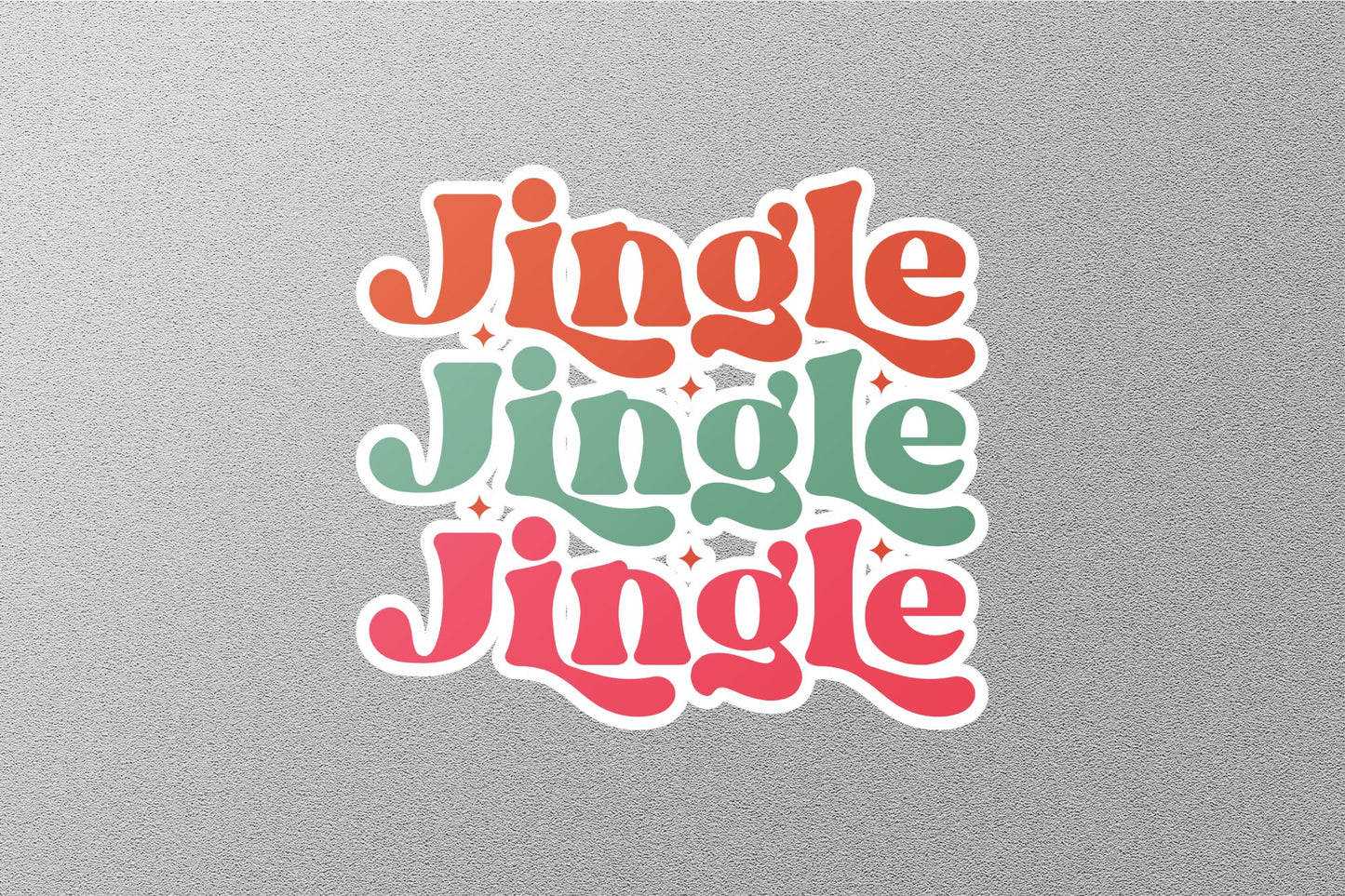 Wholesale Jingle Christmas Sticker