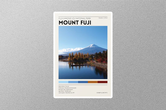 Mount Fuji Travel Sticker