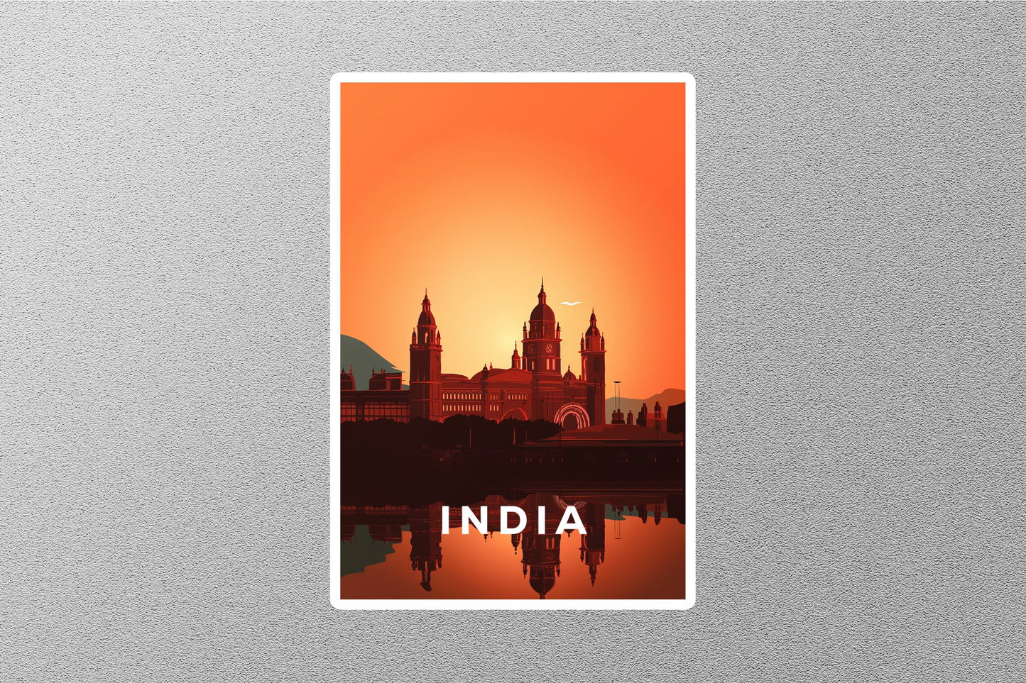 Wholesale Vintage India 4 Travel Sticker