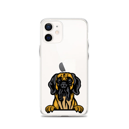 English Mastiff Dog iPhone Case, Clear Dog iPhone Case