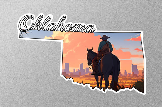 Oklahoma Map State Sticker