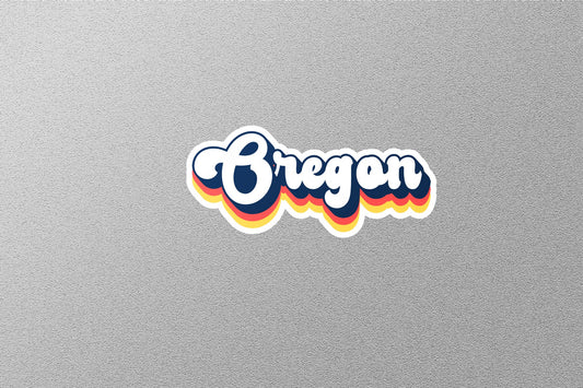 Retro Oregon State Sticker