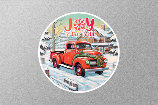 Joy To The World Christmas Sticker