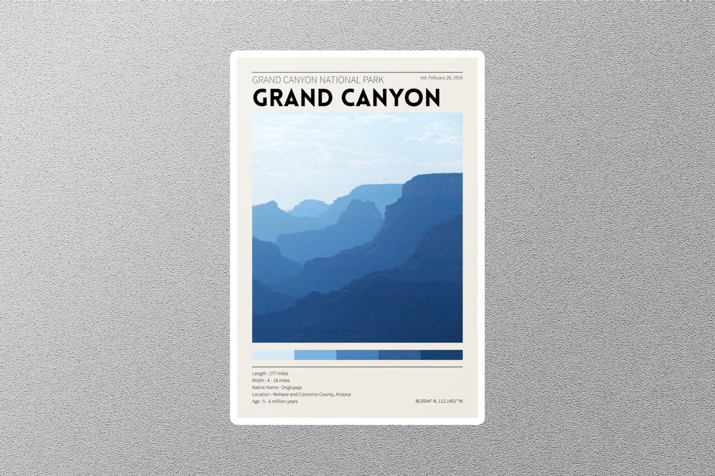 Grand Canyon Travel Sticker