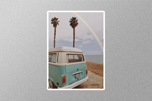 California Beach Vibes Travel Sticker