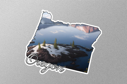 Oregon Map State Sticker