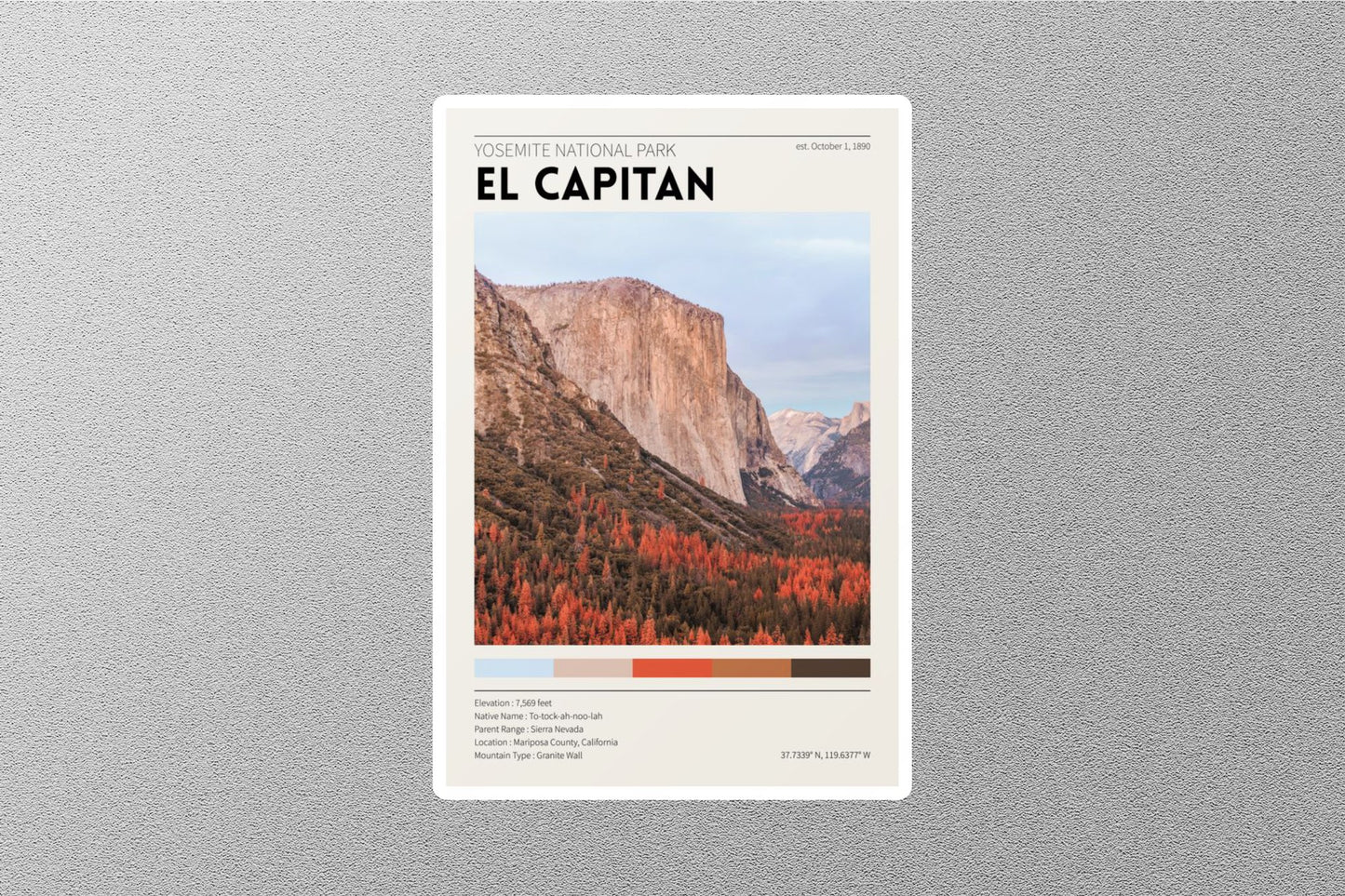 El Captain Travel Sticker