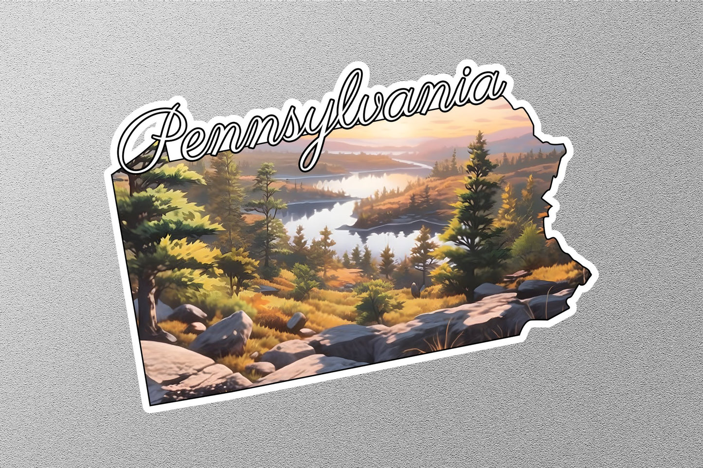 Pennsylvania Map State Sticker