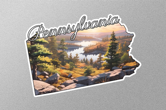 Pennsylvania Map State Sticker