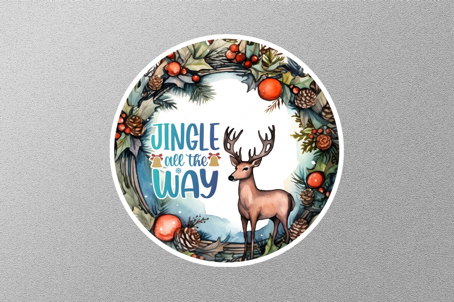 Wholesale Jingle All The Way Christmas Sticker