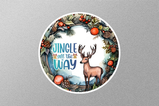 Jingle All The Way Christmas Sticker