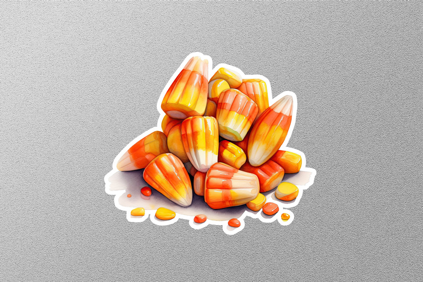 Candy Corn White Halloween Sticker