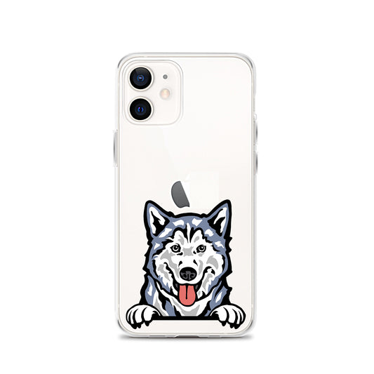 Siberian Husky Dog iPhone Case, Clear Dog iPhone Case