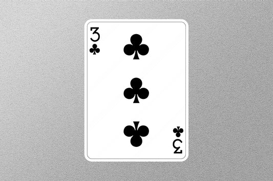 Wholesale 3 Of Clubs Cards Sticker