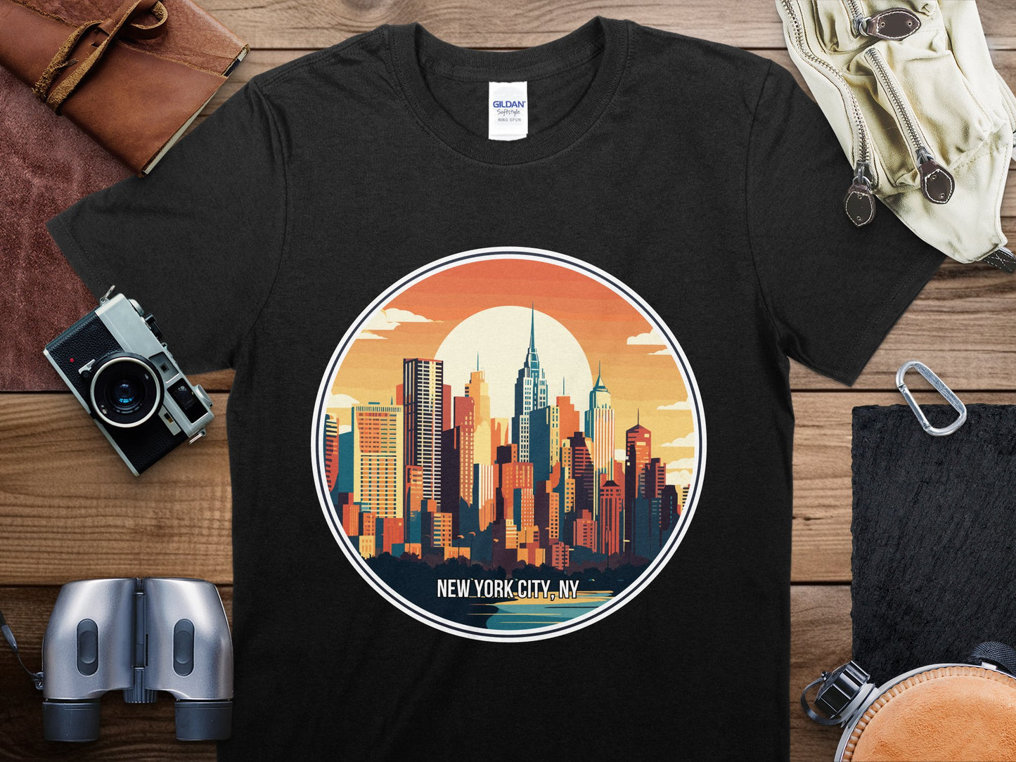 New York City 3 Travel T-Shirt, New York City 3 NYC Shirt