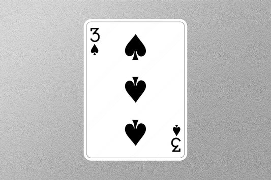 Wholesale 3 of Spades Cards Sticker