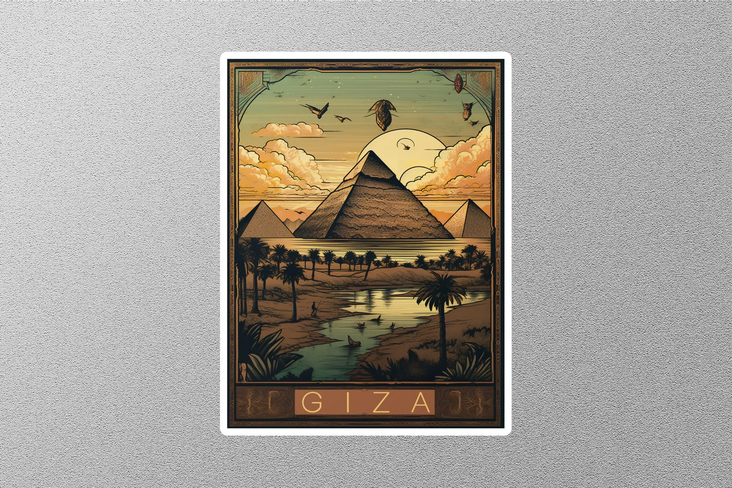 Wholesale Vintage Giza Travel Stickers