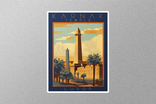 Wholesale Vintage Karnak Temple Travel Stickers
