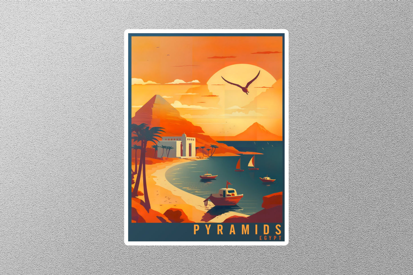 Wholesale Vintage Pyramids Travel Stickers