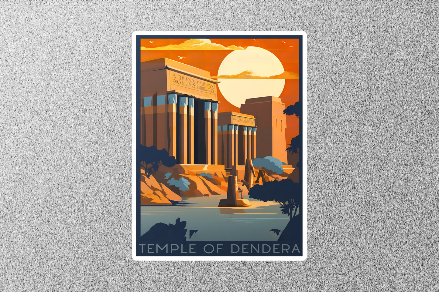 Wholesale Vintage Temple of Dendera Travel Stickers