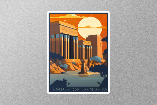 Wholesale Vintage Temple of Dendera Travel Stickers