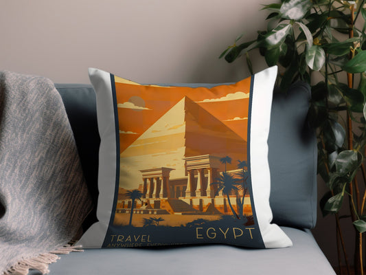 Vintage Egypt Throw Pillow