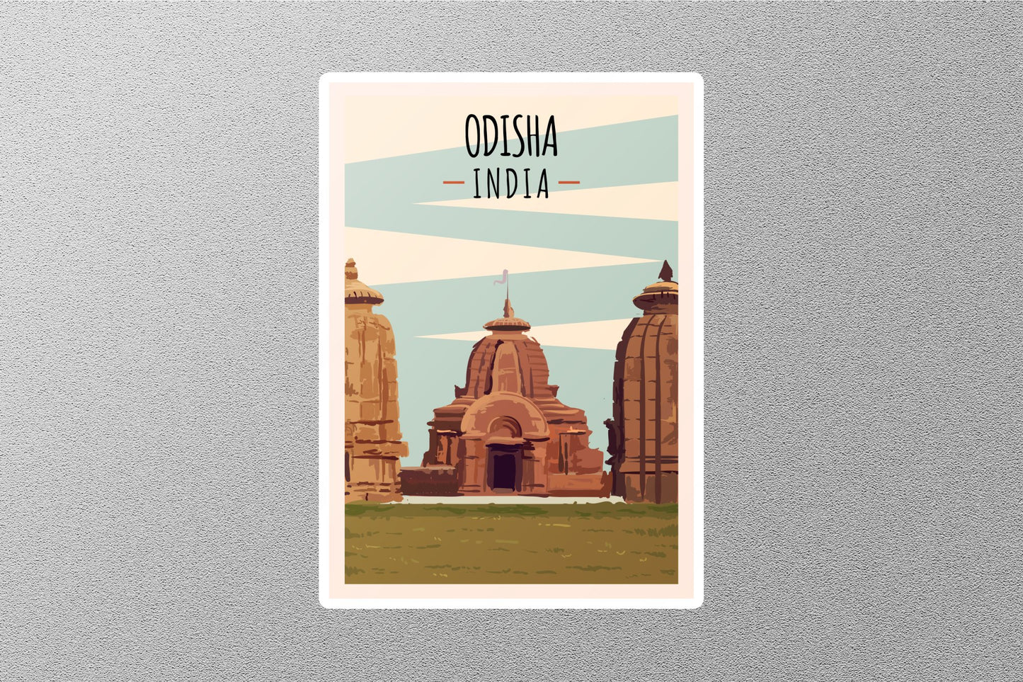 Wholesale Vintage Odisha India Travel Stickers