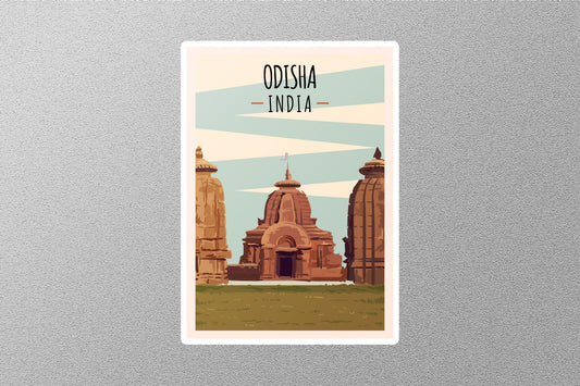 Wholesale Vintage Odisha India Travel Stickers