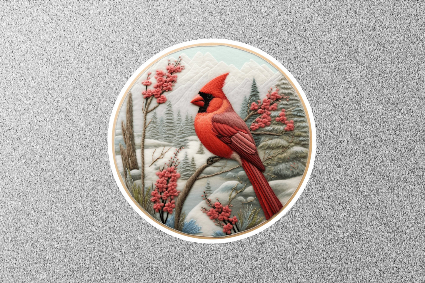 Wholesale Cardinals Winter Holiday Sticker