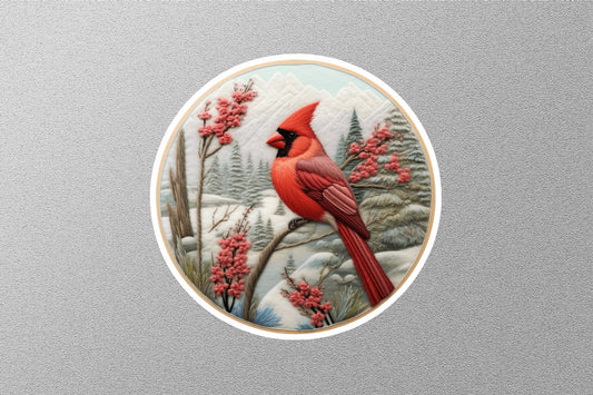 Wholesale Cardinals Winter Holiday Sticker