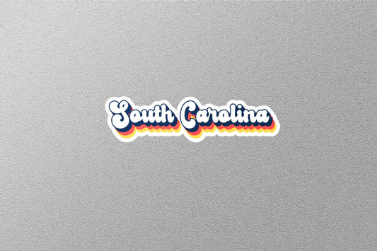 Retro South Carolina State Sticker