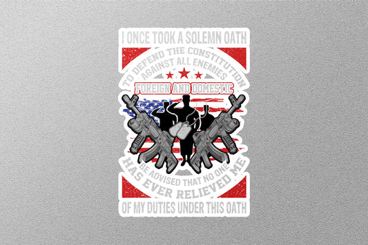 Foreign and Domestic USA Sticker