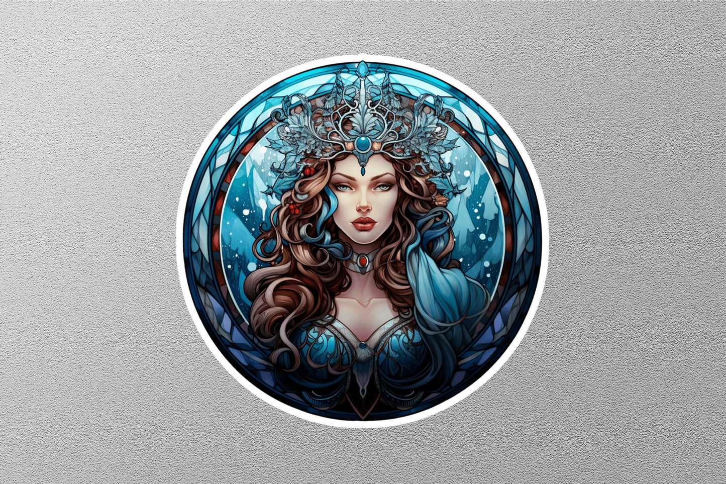 Princess Winter Holiday Sticker