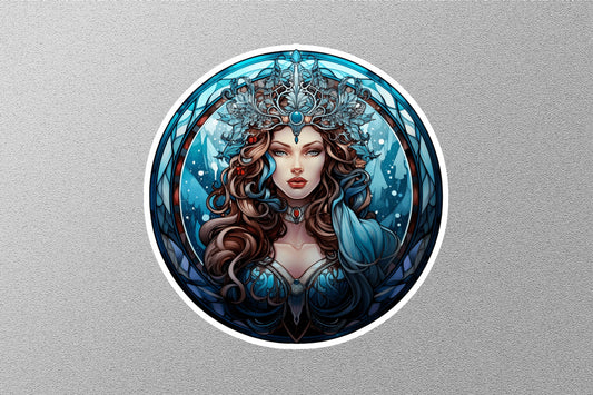 Princess Winter Holiday Sticker