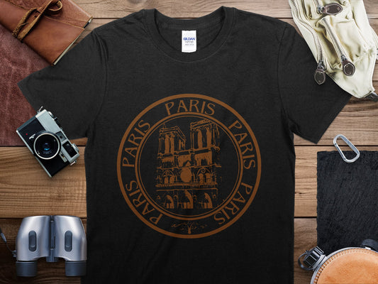 Paris 4 Stamp Travel T-Shirt, Paris 4 Travel Shirt