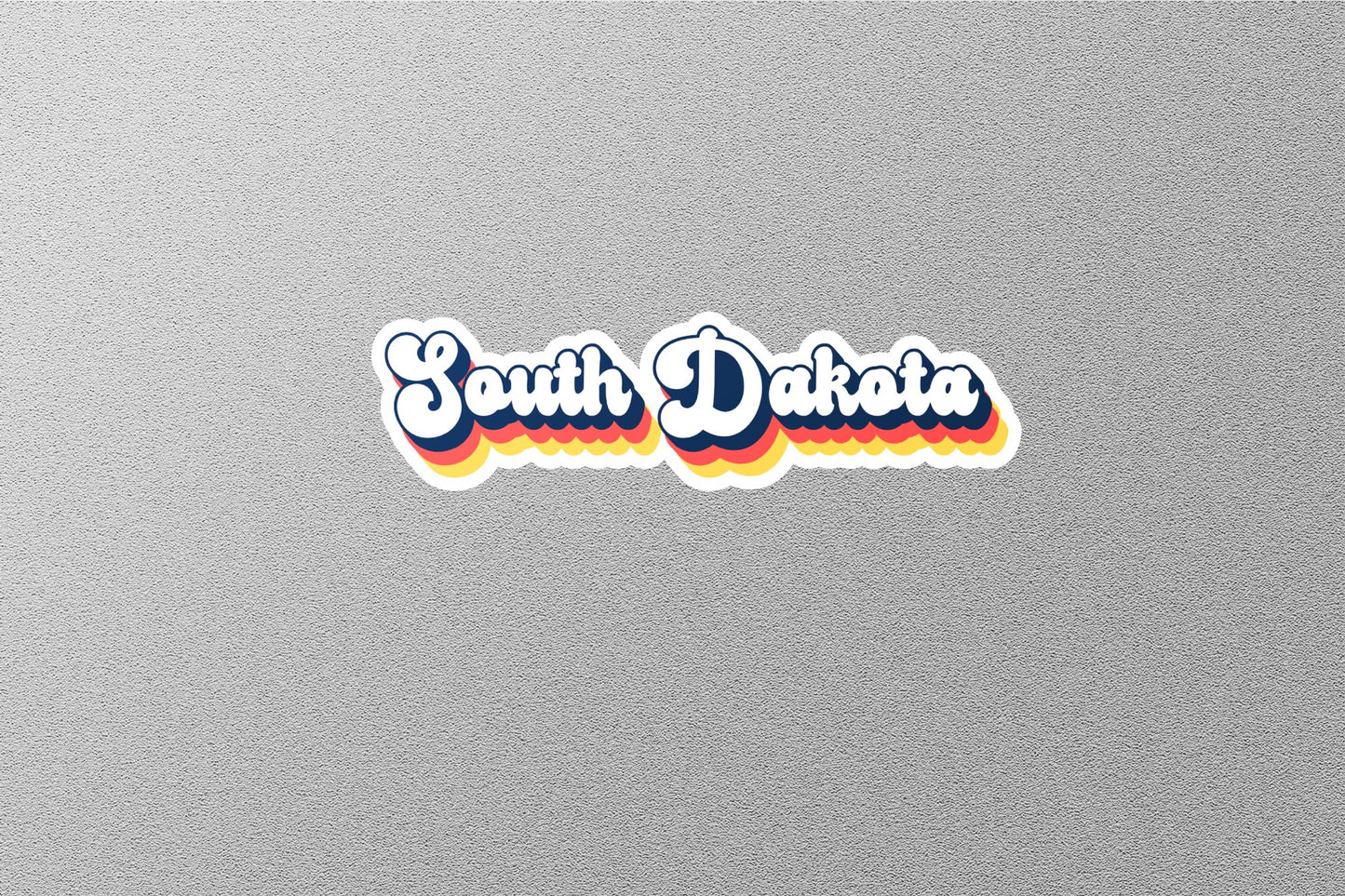 Retro South Dakota State Sticker