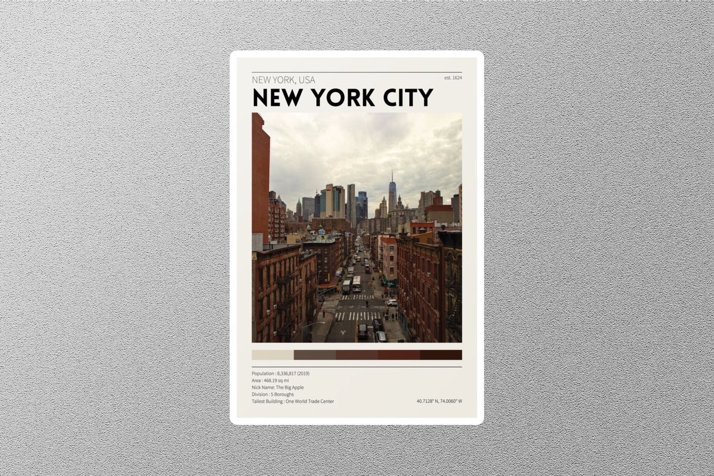 New York City Travel Sticker