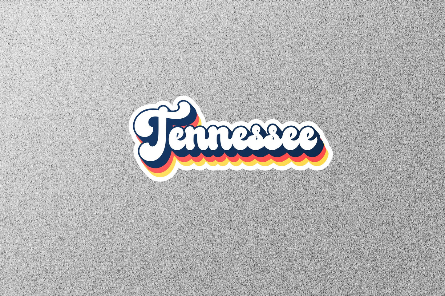 Retro Tennessee State Sticker