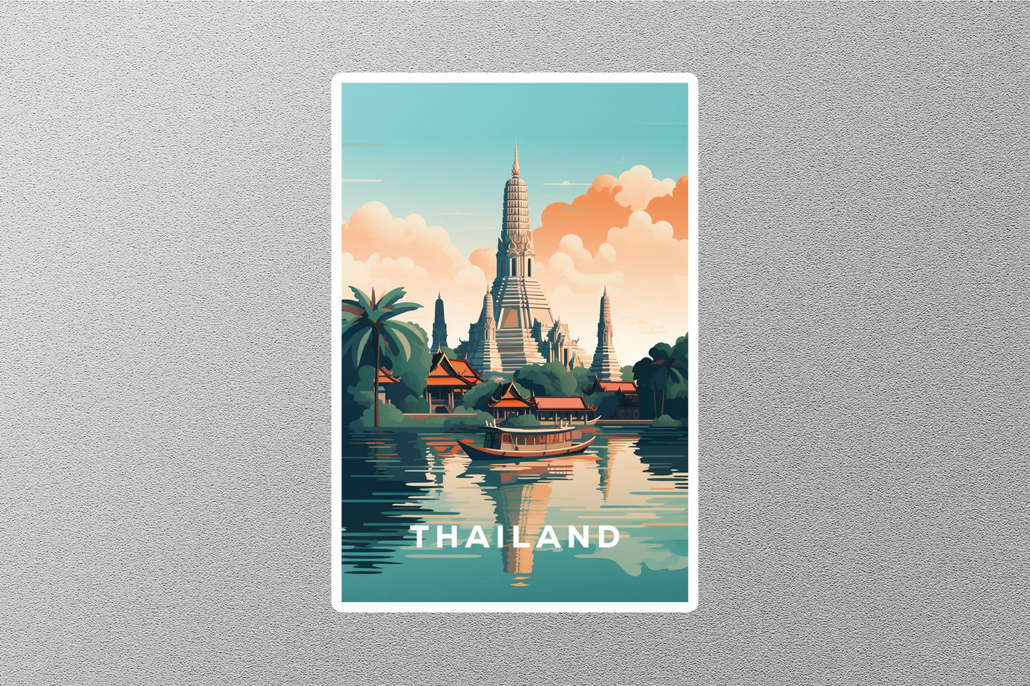 Wholesale Vintage Thailand Travel Sticker