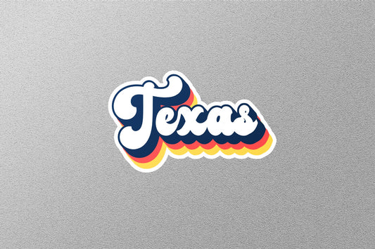 Retro Texas State Sticker