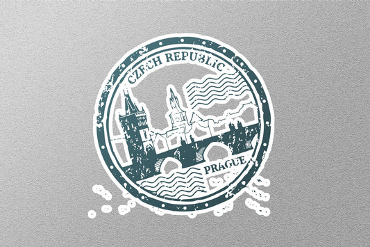 Wholesale Czech Republic Prague Travel Stamp Sticker