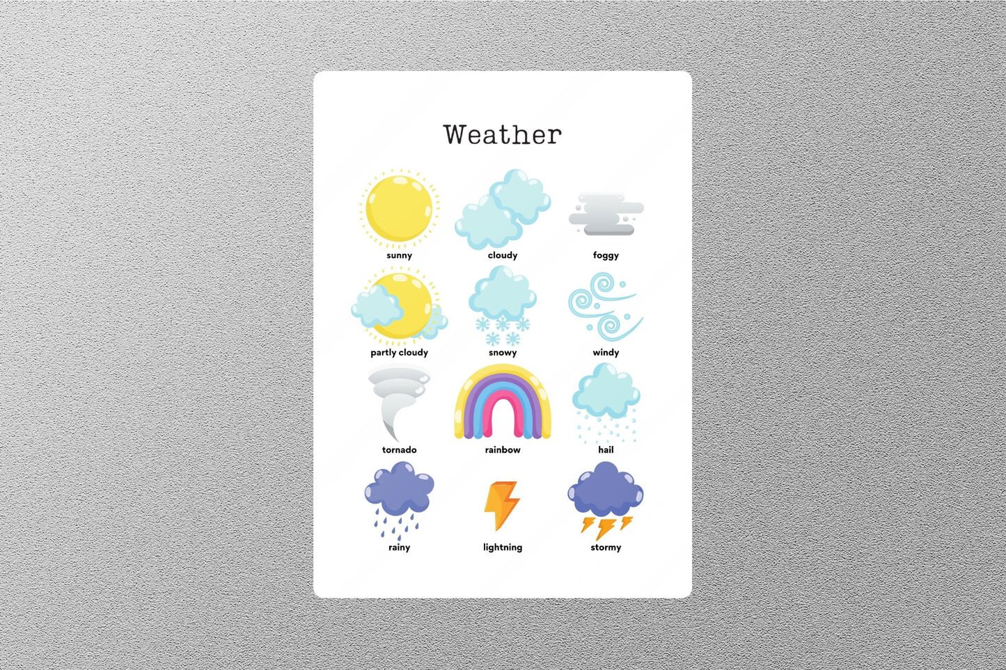 Weather Education Sticker