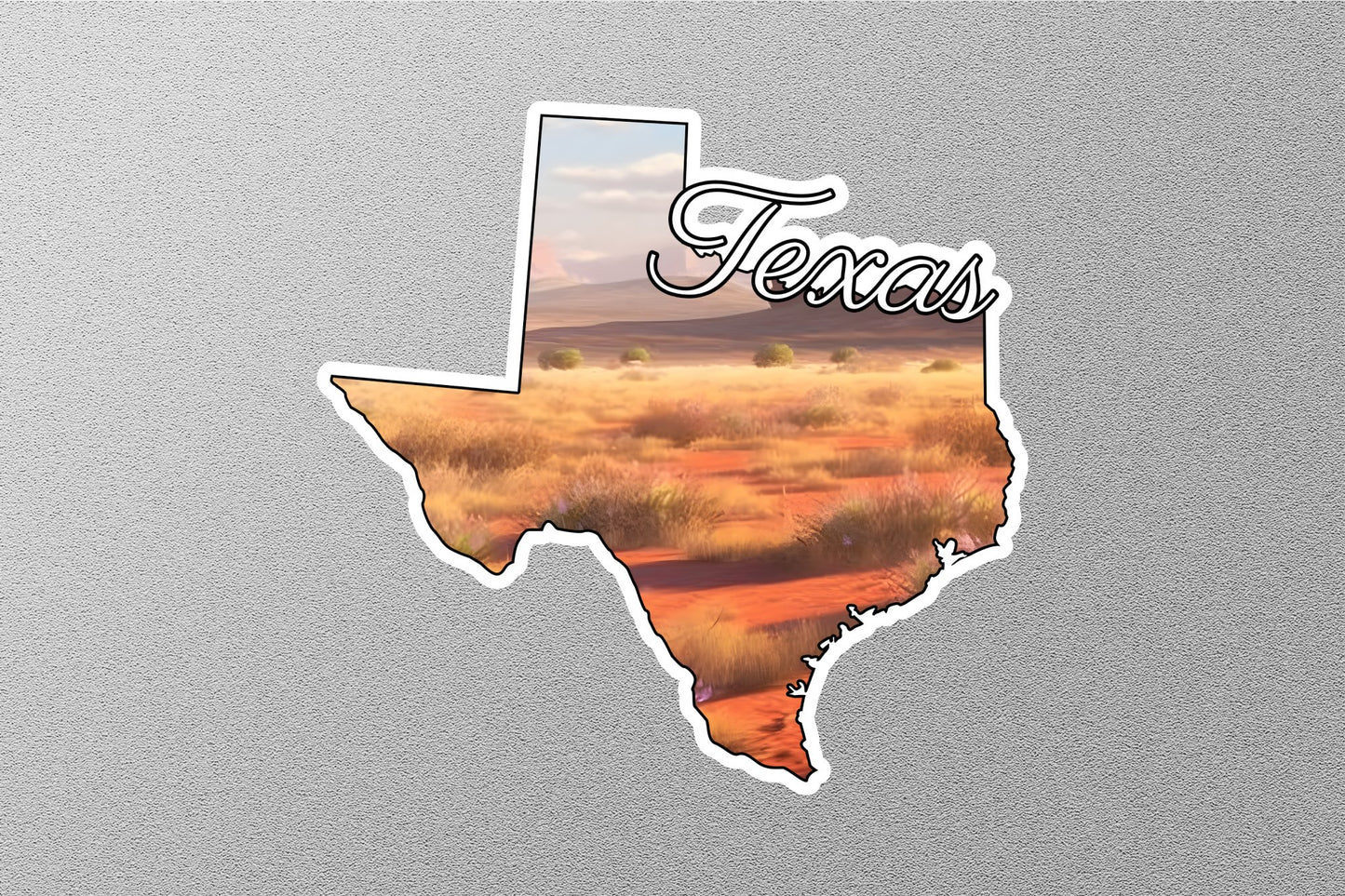 Texas Map State Sticker