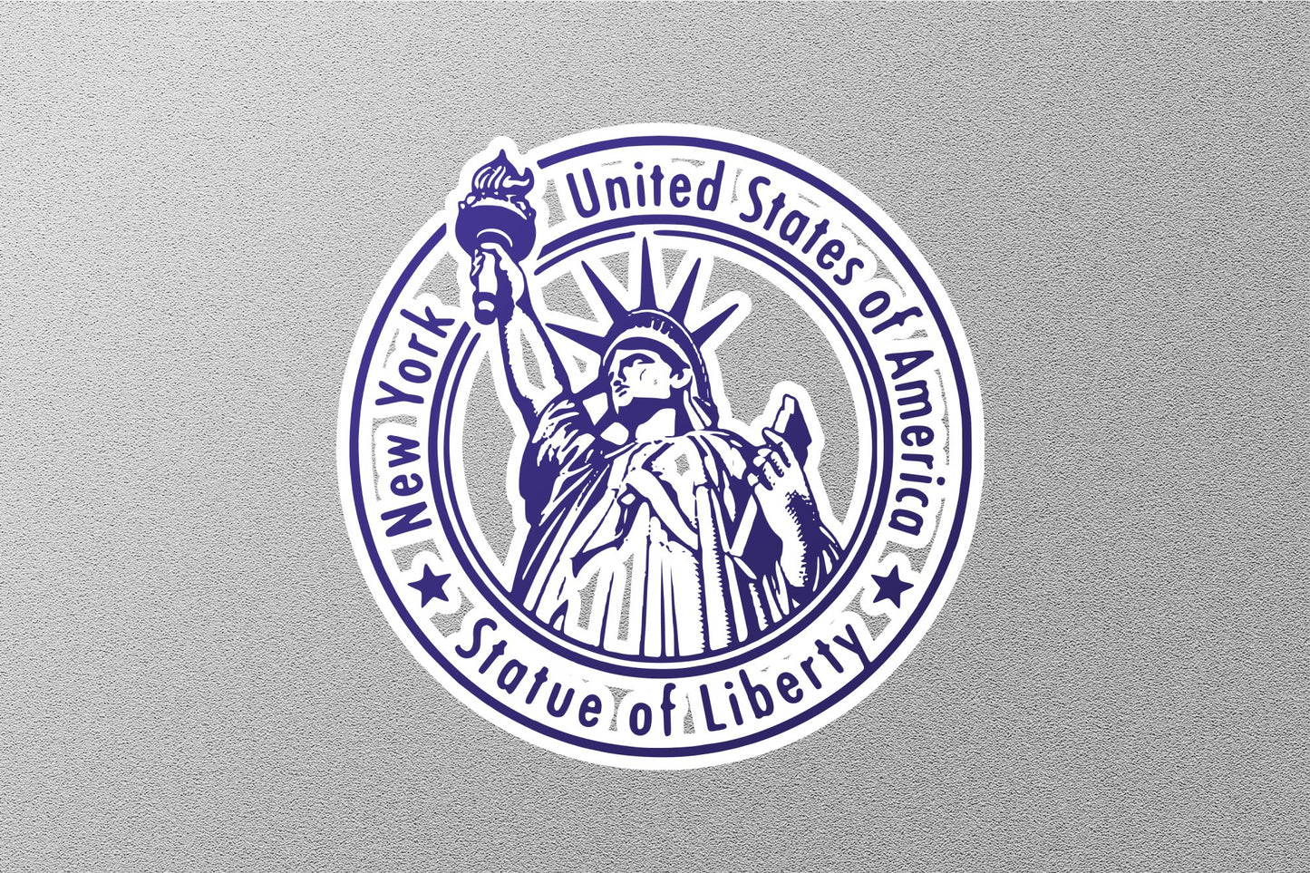 Statue of Liberty New York USA Travel Stamp Sticker